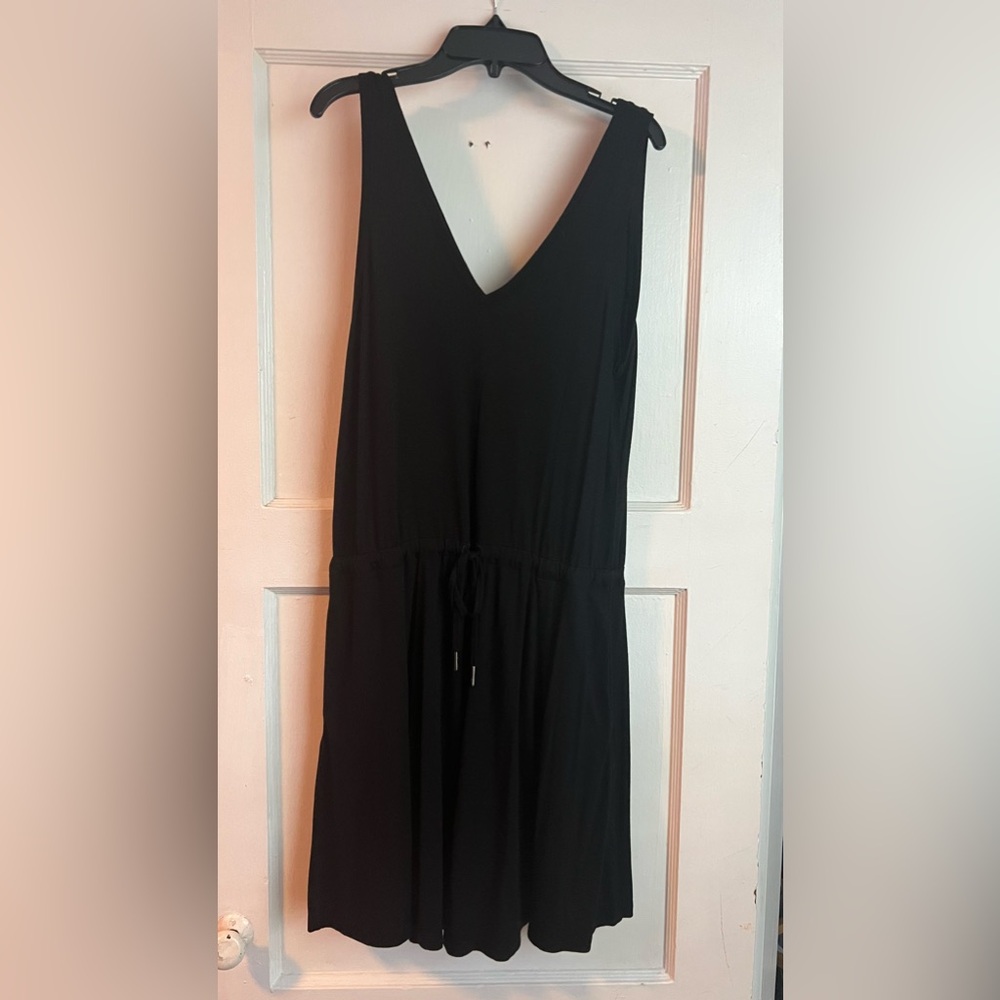 Sweaty Betty Black cotton pull over dress